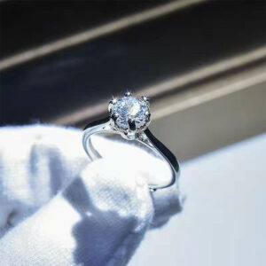 Anti-Diamond Moissanite Eight Hearts And Eight Arrows Open Ring